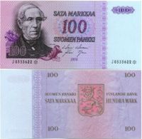 100 Markkaa 1976 J0333622*
